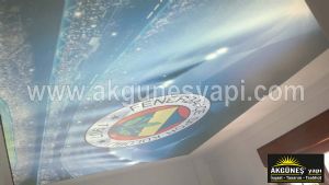 Genç Odası Fenerbahçe Logo Baskılı Tavan